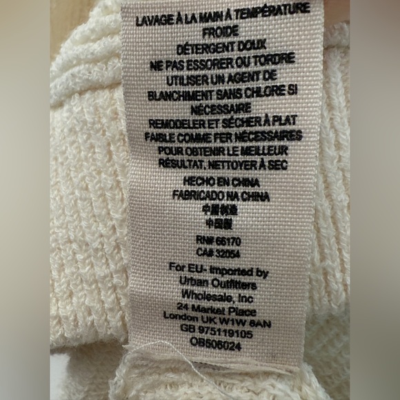 Free People Ottoman Sweater Off White Sleeveless Tunic Ivory Cream Excellent SM. - Picture 6 of 11